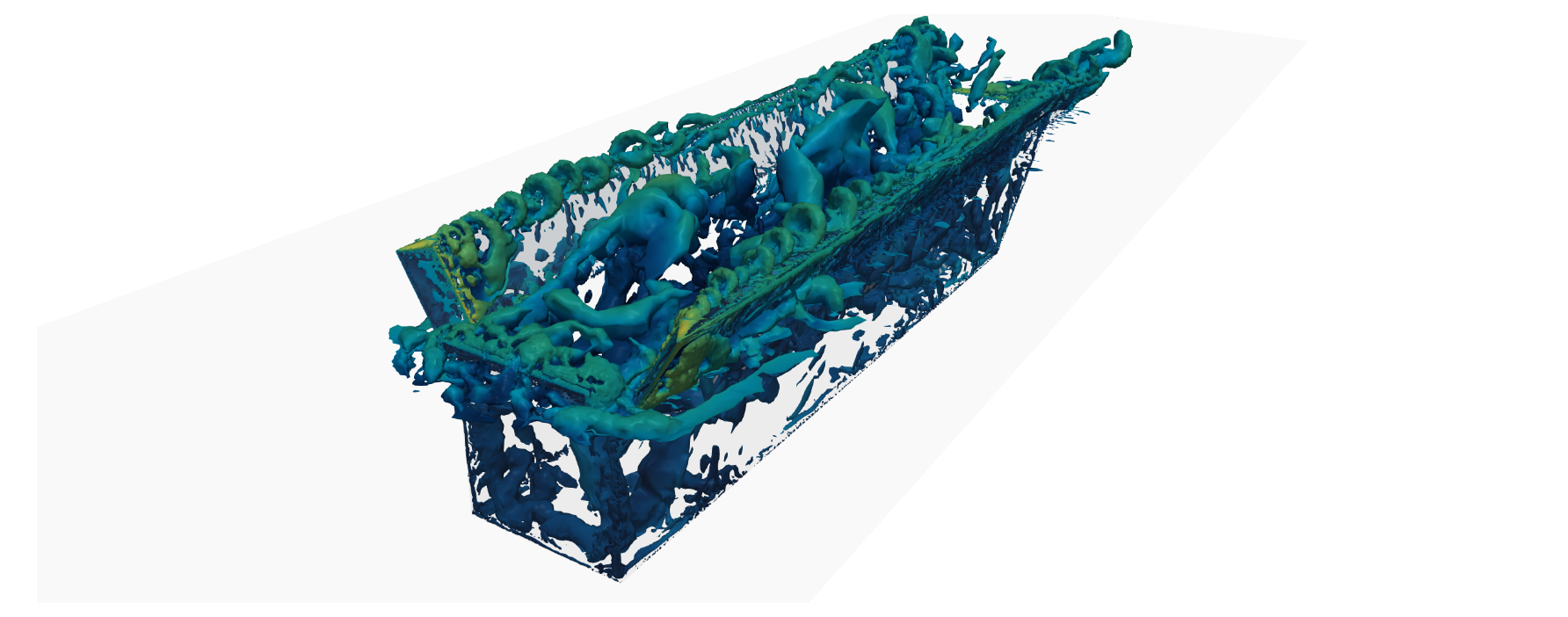 Q-criterion structures during internal-store separation
